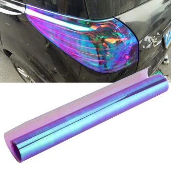 2020 Nové Auto Styling Chameleon predné svetlo zadné svetlo Vinyl Odtieň Auto Nálepky Svetlo Film Zábal Automobilových Svetlometov Membrány 30x60cm
