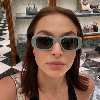 2022 Moderné Osobnosti Nepravidelný Námestie Úzke Okuliare Módne Muži Ženy Luxusné Retro Dizajn Značky Slnečné Okuliare Oculos De Sol