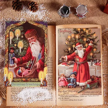 30 Listov/Set 2021 Veselé Vianočné Pohľadnice Vianočný Pozdrav, Ktorí Chcú Karty Sobov, Snehuliak Správu Karty