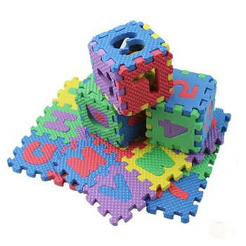 36 Kusov Penové Puzzle Mat Vzdelávania ABC Abecedy Štúdia Deti Písmená Poschodí Hrať hračka Vzdelávania, Vzdelávacie Hračky