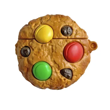 Farebné Čokoládové Bôby Cookies Apple AirPods 1 / 2 / 3 Pro Puzdro IPhone Slúchadlá Príslušenstvo Airpod Prípade Leteckej Struky Prípade