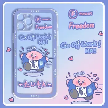 Kawaii 5 Štýly Hviezda Kirby Cartoon Telefón Prípade Bábika Stroj Loď Mlieko Čaj pre Iphone13Pro/max/12/11/xs/xr/7P/8Plus Hračky