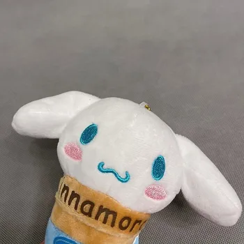 Kawaii Sanriod Anime Periférne Série Mymelody Kuromi Kitty Cinnamoroll Zmrzlinu Kužeľ Bábiky Hračky Prívesok Chlapec Dievča Darček