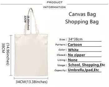 Nana Anime nákupní taška recyklovať taška kabelka juty taška opakovane plátno shopper taška ecobag skladacia sacolas