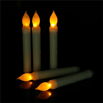 16,5 cm 11.5 cm Vianočné Sviečky Svetlá LED Flameless Taper Sviečky, Lampy, Svadobné Halloween Narodeniny Holiday Home Party Decor