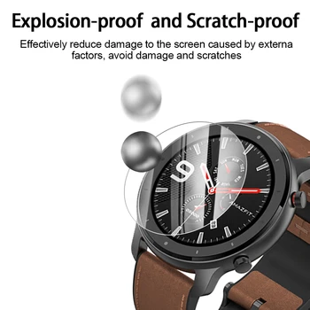 2+1 Chránič Prípade + Screen Protector pre Huami Amazfit GTR 42MM 47MM smart hodinky Mäkké TPU Ochranný Kryt, Tvrdené Sklo, Fólia