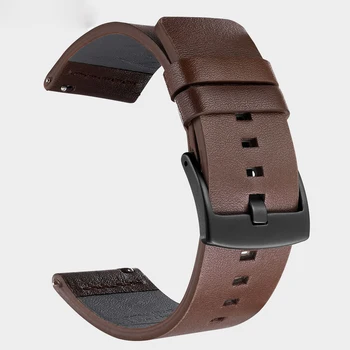 20 22 mm Kožené Popruhy Watchband Náramok Pre Samsung Výstroj S3/Pre Huawei Sledovať samsung GT, GT2 /Amazfit GTR GTS 47 42mm Smart Wriststrap