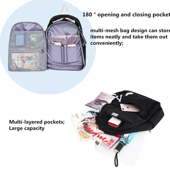 2020 Nový Príchod Školské Tašky pre Dospievajúcich Dievčat, Žien Batoh Knihy taška Multi-pocket dizajn Bežné College Cestovné tašky Mochilas