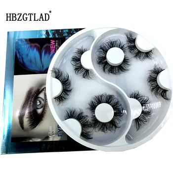 2021 Nový 15-25 mm 3D Faux Noriek Vlasy Kríž Falošné Mihalnice 5 Párov Dlhé Očné Riasy Ručné Hrubé make-up Krásy Rozšírenie Nástrojov