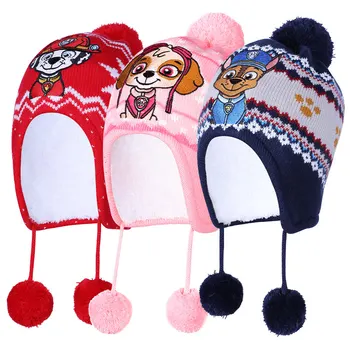 2021 Zimné Skutočné Disney detské Pulóver klobúk Plyšové teplé pletené čiapky chlapci dievčatá skye deti hračka darček k narodeninám bábiky