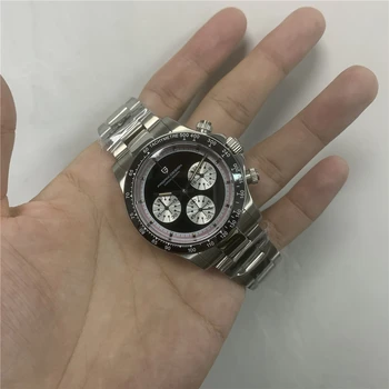 2022 Nové PAGANI DIZAJN 39 MM ref.6263 pánske Quartz Hodinky Top Značky Luxusná Nerezová Oceľ Sapphire Chronograf Reloj Hombre