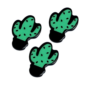 30Pcs Zelená Kaktus Akryl Dekorácie Remesiel Korálky Flatback Cabochon Zápisník DIY Pre Oblečenie Zdobením Príslušenstvo