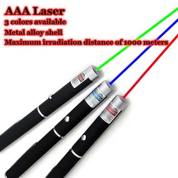 3ks Laser Kvalitné Laserové Ukazovátko 500-1000m, Max Vzdialenosť Laserové Ukazovátko 530nm 405nm 650nm USB Nabíjateľné Laserové Ukazovátko