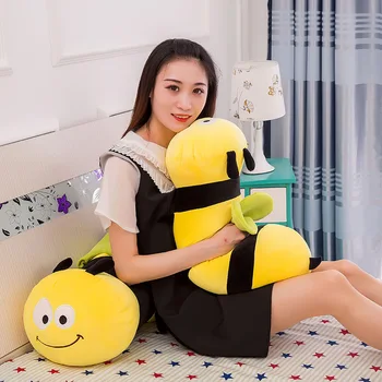 45-90 cm Roztomilé Plyšové Bee plyšová Tvorivé Bábika Plushies Zvieratá Dievča Vankúš Narodeninám