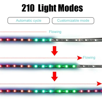 4pcs Auto Underglow Svetlo Flexibilné Pásy LED Remote /APP Control Multi Color Auto Led, Neónové Svetlo RGB Dekoratívne Atmosféru Lampa
