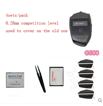 4set/balenie competiton úrovni mouseskate pre Logitech G600 profesionálne Hotline hry myš nohy mousepad