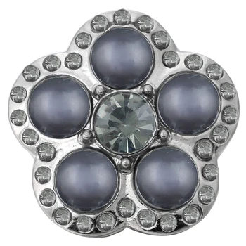 5 ks/veľa Veľkoobchod Mačacie Oko Kameň Crystal Kvet 18 mm Modul Tlačidlo Šperky DIY Snap Accessoris, aby sa Zmestili Snap Náramok Pre Ženy