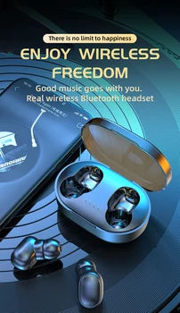 A6R TWS Bluetooth Slúchadlo 5.0 Bezdrôtový Headset Nepremokavé Hlboké Basy Slúchadlá Športové Slúchadlá Stereo Nabíjanie Box