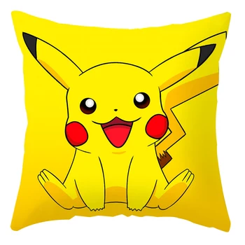Anime Pokémon Nieuwe Pikachu Meowth Pokeball Bulbasaur Charizard Kawaii plyšové 45*45 cm obliečka na vankúš Domov, darčeky, hračky