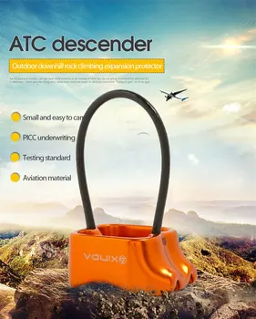 ATC Chránič Zjazdové Kábel Zostup Zariadenie Horolezecké Vybavenie, Outdoorové High-nadmorská výška Zostupu Zariadenie výškových Zostup Zariadenia