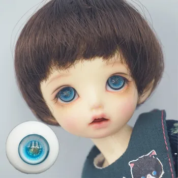 BJD bábika oka Gule sú vhodné pre 1/31/4 1/6 veľkosť skla oka gule s výhľadom na jazero modrá flash žiak bábika príslušenstvo