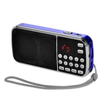 Digitálne Sníma Starších Prenosné Plug-in Karty Malé Reproduktory Rádio Stereo Hudobný Prehrávač MP3, LCD displej, FM Rádio
