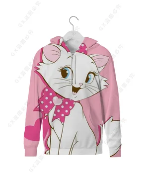 Disney co-značkové Mária cat vytlačené sveter žien okolo krku sveter bol tenší 2021 new age-zníženie tenké jeseň oblečenie