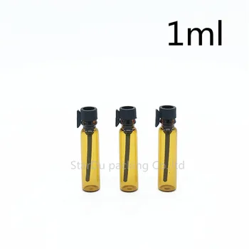 Doprava zadarmo 2000pcs/lot 1 ml Žltý Fľaše, Sklo Parfum Fľašu, 1CC Mini Tester Sklo Parfum Ampulky