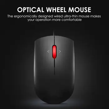 Drôtová Myš Pre Notebook Matné Čierne Wired Mouse Malé Myši Pre Obchodných Domov Wired Mouse Usb Business Office