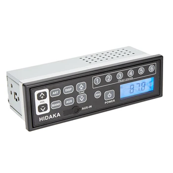 HIDAKA BAGER autorádia Zariadenia 12V/24V 1Din s Real Time Clock AUX-IN LCD HI-M99 pre Komastu Kobelco Sumitomo