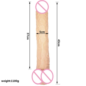HOWOSEX Super Dlhé umelé penisy Gaint obrovské Dildo prísavky Realistický Penis Mäkké Dick stimulovať Vaginálny, Análny Masáž pre ženy