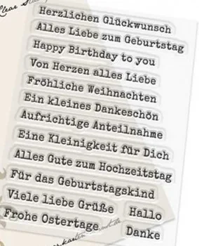 JASNÉ, PEČIATKA nemecký DIY Zápisník Karty album paper craft kremíka gumový valček transparentné pečiatky 170