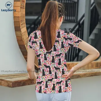 Kvetinové T Shirt Graphic Lady Jednoduché T-Shirt Street Nosiť Krátke Rukáv O Krk Polyester Tee Tričko