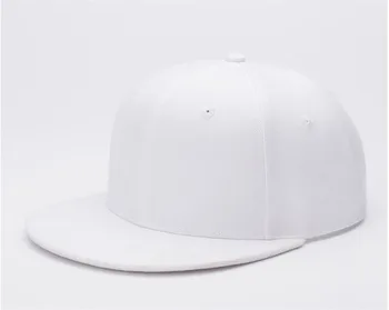 Lacné Diy Vlastné logo výšivky šiltovku Ploché Unisex Muži Ženy Pevné Nastaviteľné Snapback klobúk s Logom List
