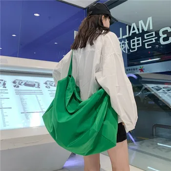 Letné Dámske Messenger Látkové Taška Jediný Ramenný Big Bag 2021 Nové Fitness Skladovanie Taška Veľká Kapacita Cestovné Športová Taška Ženy