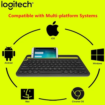 Logitech K480 bezdrôtovej bluetooth klávesnice, pripojenie multi-zariadenia klávesnica IPAD/mobilný telefón, počítač, notebook, klávesnica/office