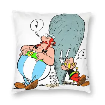 Luxusné Asterix A Obelix Vankúš Mäkký Francúzskych Komiksových Vankúš Domov Dekoratívny Vankúš Sofa