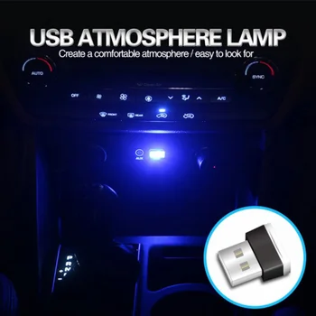 Mini LED Svetlo Auto Interiéru USB Auto príslušenstvo pre KIA Sid Rio Duše Sportage Ceed Sorento Cerato K2 K3 K4 K5