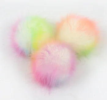 Multicolor False Hairball Klobúk Loptu Pom Pom Ručné DIY Umelé Vlny Loptu Veľkoobchod Spp Príslušenstvo Faux Fox Kožušiny PomPom