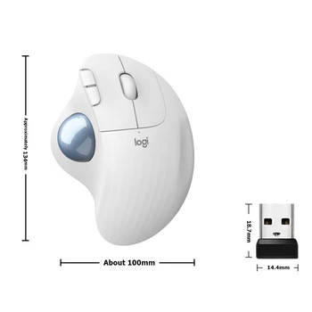 Myší M575 Bezdrôtový Trackball Ergonomická Myš s 5 Tlačidlami, Bezdrôtová Myš pre Office Kreslenie Príslušenstvo k Počítačom Roztomilé Myši
