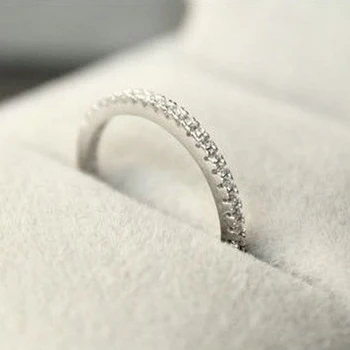 Móda Ženy Šterlingov Drahokamu Svadobné Zásnubný Prsteň Dekor Šperky Tenké Aros anello anillo bague anel
