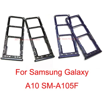 Nové Dual Sim Kartu mobilného Telefónu SD Reader Držiak Pre Samsung Galaxy A10 A105 A105F zásuvka na Kartu SIM Slot Držiteľ Opravy Dielov