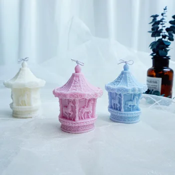 Nový kórejský Štýl Sviečka Formy 3D stolná Lampa Parfum Fľašu Pearl Shell Žena Tela Ručne vyrábané Sviečky Aromaterapia Silikónové Formy