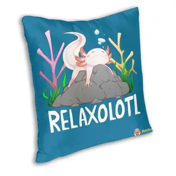 Osobné Relaxolotl Roztomilý Relaxačné Axolotl Na Skale Vankúš Domova Axolotl Vankúš pre Obývacia Izba