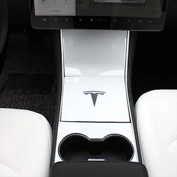 Pre Tesla Model Y / Model 3 Príslušenstvo Auto stredovej Konzoly Centrale Panel film pre Model3 2017-2020 Interiéru Vozidla Styling Nálepky