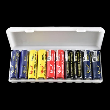 Prenosné Plastové Batérie puzdro Držiteľ Úložný Box Pre 10pcs 18650 Batérie