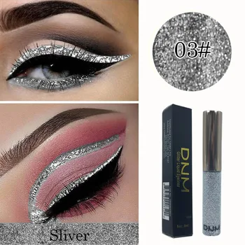 Profesionálny make-up Silver Rose Gold Farieb Tekutý Lesk Očné linky, Nové Lesklé Oko Vložky Pre Ženy Oko Pigment Kozmetika TSLM1