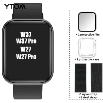 Pôvodné IWO W37 PRO W27 PRO NFC Series 7 Smart Hodinky Bezdrôtové nabíjačky, Bluetooth Hovor Nepremokavé Smartwatch PK DT100 W46 HW56