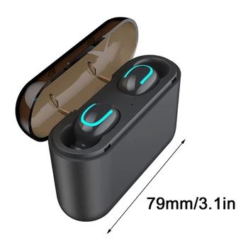 Q32 Bezdrôtové Slúchadlá Stereo Bluetooth Slúchadlá Touch Ovládania Headset Športové Vodotesné Slúchadlá s Mikrofónom Power Bank