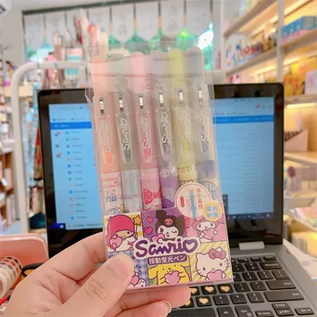S Box Sanrio Kawaii Kuromi Moje Melódie Cinnamoroll Sanrio Cartoon Marker Pero Roztomilý Pero Anime Hračky pre Dievčatá